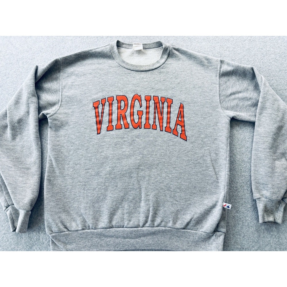 Vintage 90s University Of Virginia UVA Majestic Sweatshirt USA Gamewarmer Large